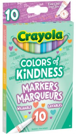 CRAYOLA - 10 MARQUEURS LAVABLES À POINTE FINE